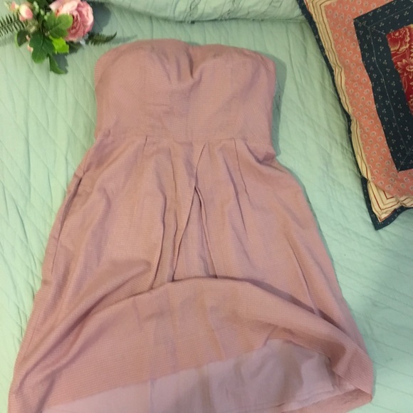 J.CREW SILK LILAC STRAPLESS DRESS SZ 6P - Picture 3 of 7